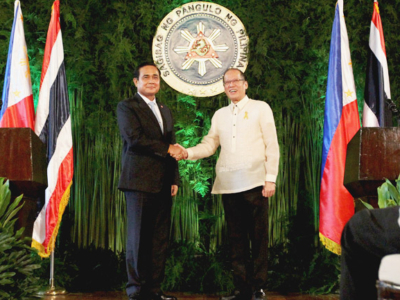 Thai PM Prayuth Chan-o-cha and PNoy Aquino