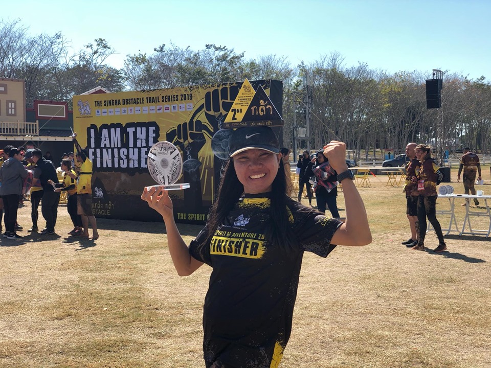 Pinay Wins 3rd Place Overall in the Singha Obstacle Run 2019