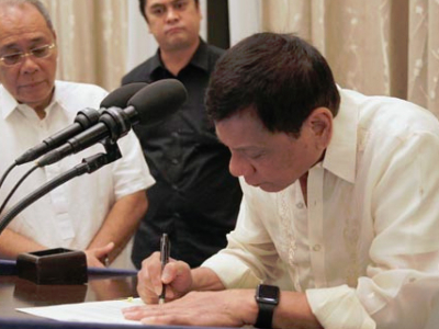 Duterte signs pension hike