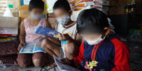 PinoyThaiyo children reading wearing face mask covid