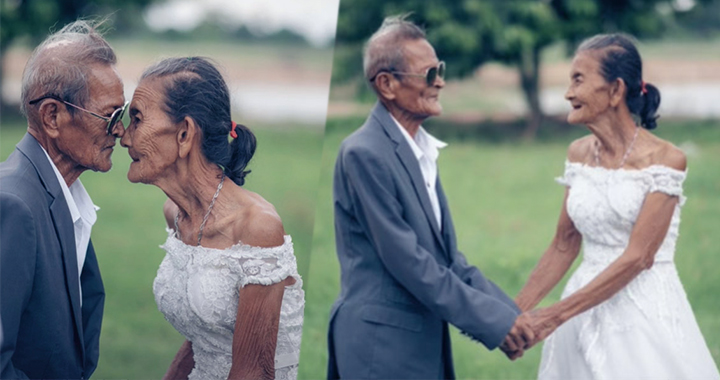 pinoythaiyo cute elderly couple wedding photos